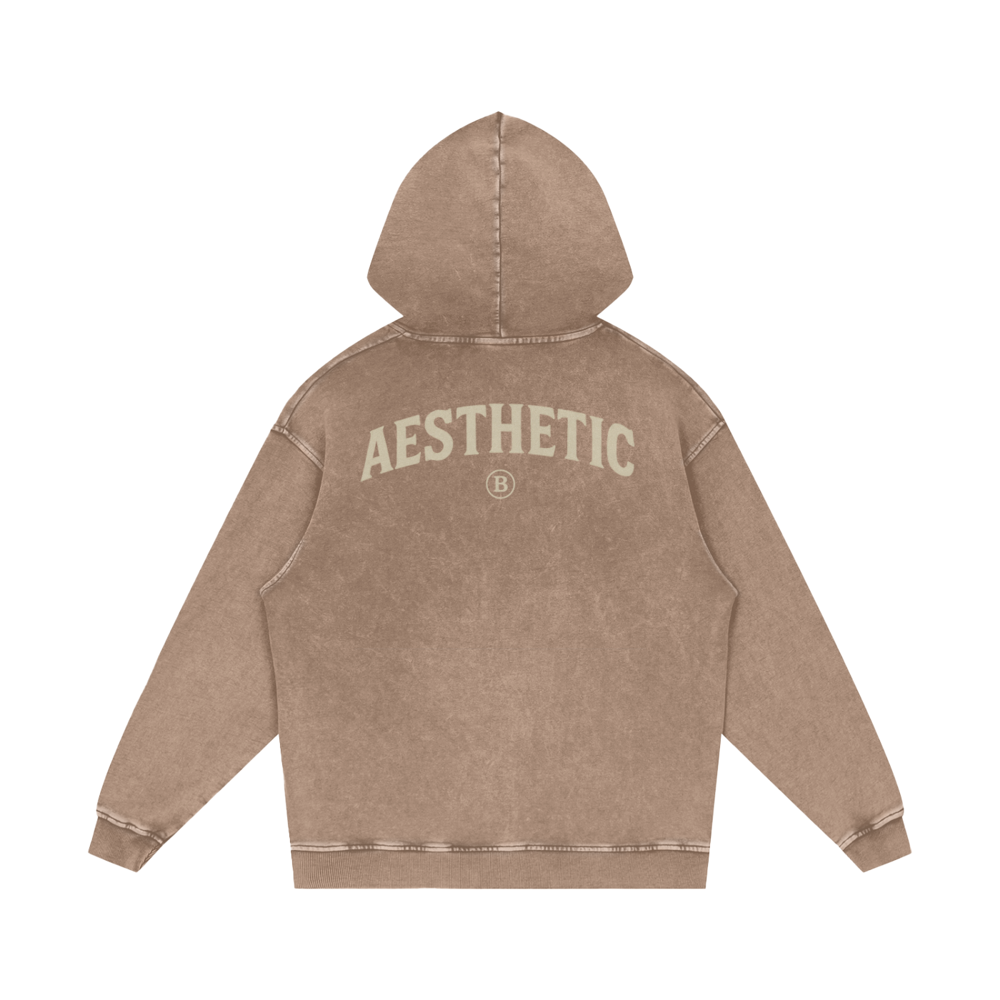Snow Washed Loose Cotton Hoodie