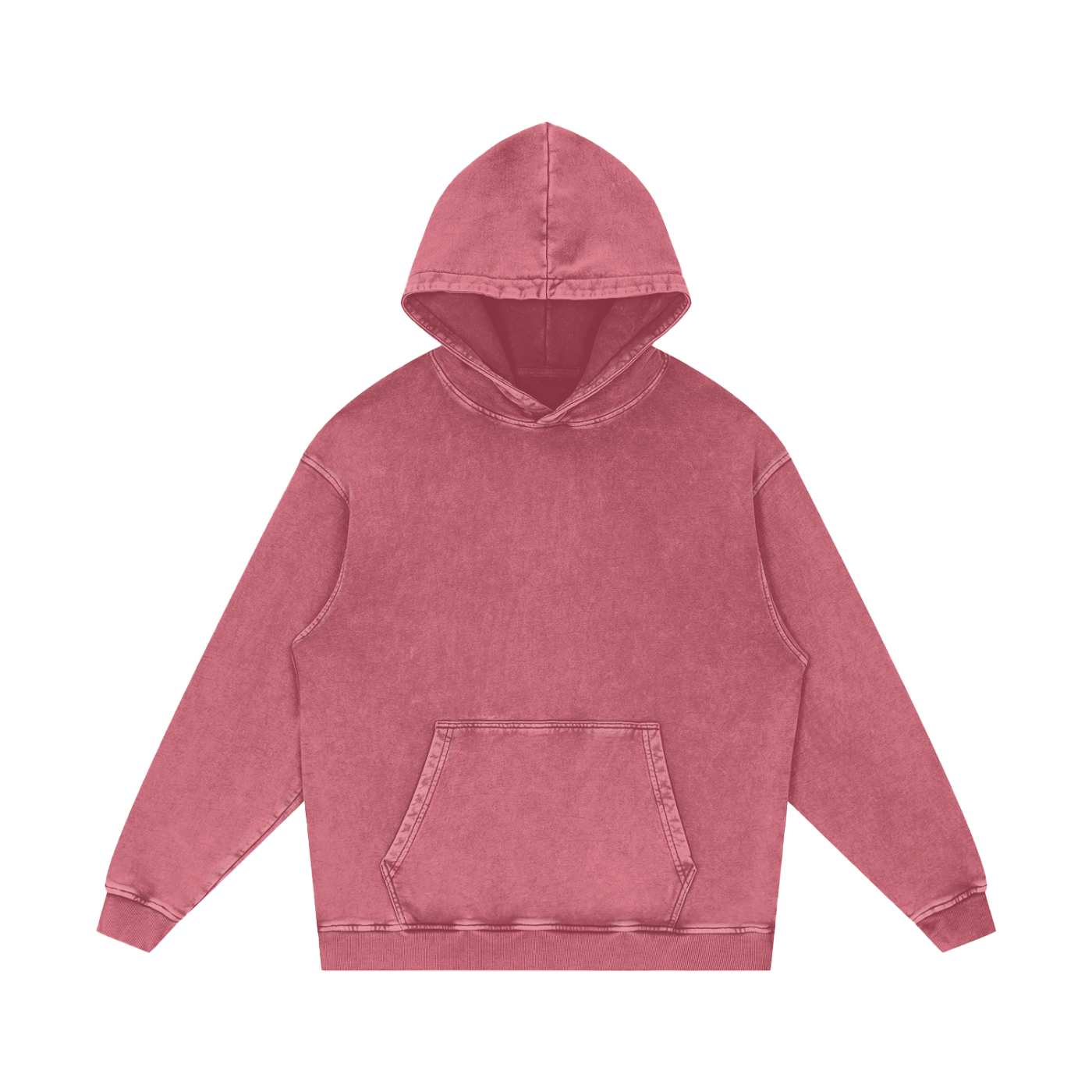 Snow Washed Loose Cotton Hoodie
