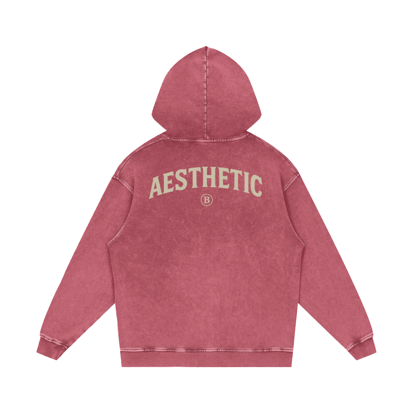 Snow Washed Loose Cotton Hoodie